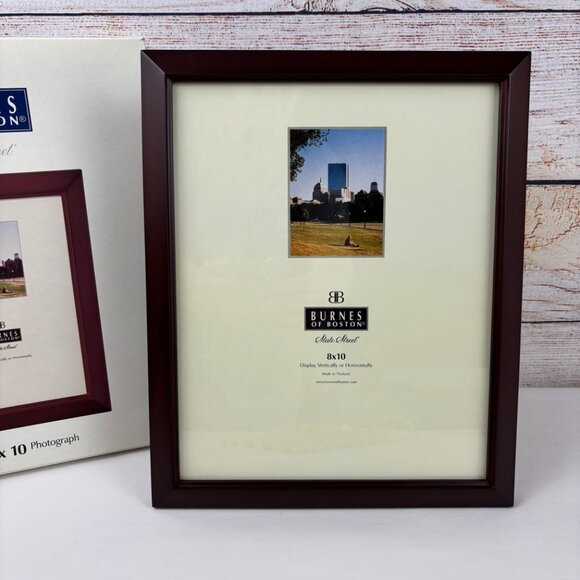 Burnes of Boston State Street Photo Frame 8x10" Napa Walnut Faux Wood - Picture 1 of 9